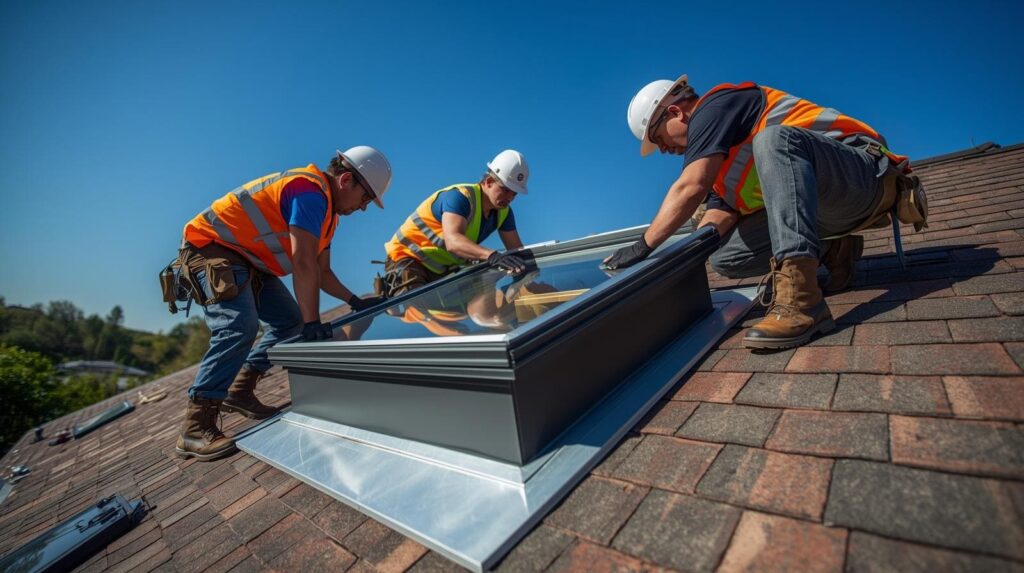 Installation de fenêtres VELUX à tours par des couvreurs
